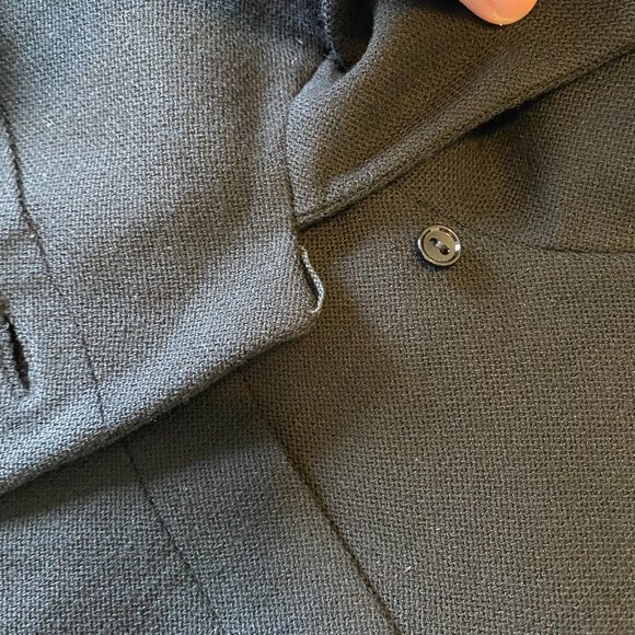 Vintage I. Magnin & Co. Black 3/4 Sleeve Blazer - Picture 10 of 13